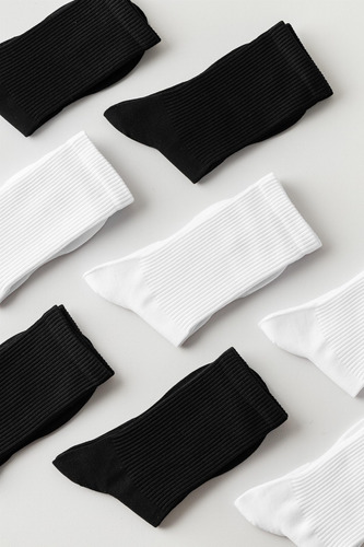 Calcetines Finos De Algodón For Mujer, 5 Pares