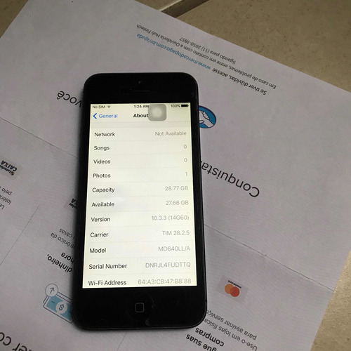 iPhone 5 32gb Apple Original Leia Anúncio Att Americano Chip