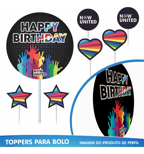 Imagem 6 de 9 de Kit Festa Fácil Now United - Decoração De Aniversário
