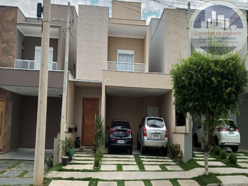 Imagem 2 de 22 de Ótimo Sobrado No Condominio Park Real Em Indaiatuba, Com 3 Suítes Com Sacada, - Ca00095 - 69952064