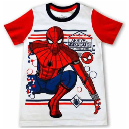 Camisas Franelas Niños Spider Man Super Heroes Marvel Disney