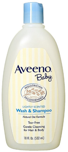 Aveeno Baby Wash & Champú Ligeramente Perfumada 18 Oz