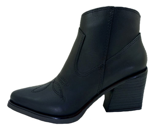 Bota Botineta Texana Savage Mesta 202  Cuero Urbana Moda 