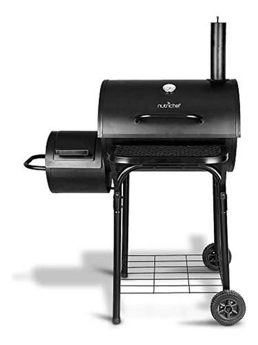 Parrilla De Carbón Y Ahumador Portátil De Acero Inoxidable C