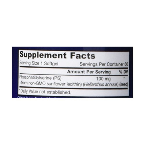 Jarrow Formulas Ps-100, El Cerebro Y De Soporte De Memoria,