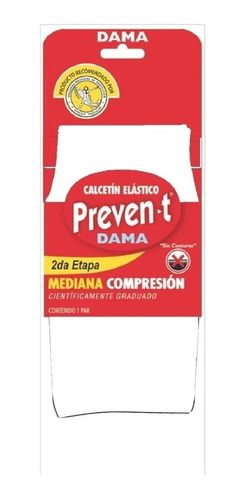 3 Pares De Calceta Prevent Mediana Compresion