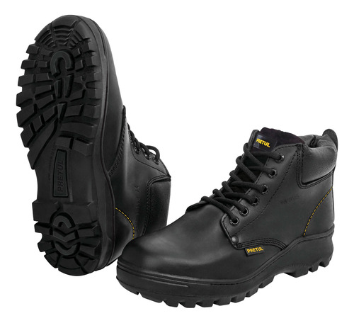 Zapato Industrial Negro #26 Con Casquillo De Acero 25991
