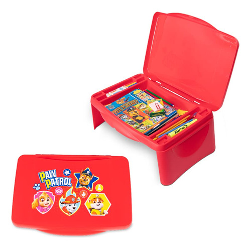 Paw Patrol Kids Lap Desk With Storage - Tapa Plegable Y Dise