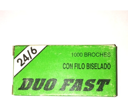 Broche Para Abrochadora Nº 24/6 X 1000 Duo Fast X 10 Cajas