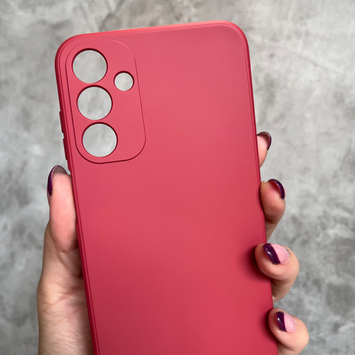 Funda Silicona Cubre Cámara Para Samsung Linea- Coolcase Rojo A36