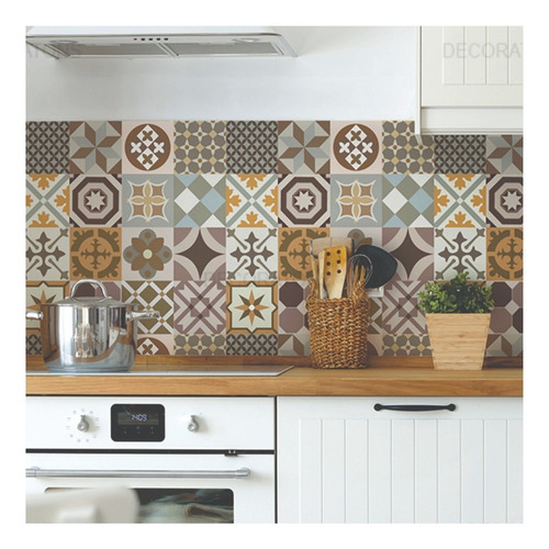 Papel De Parede Para Cozinha Azulejo Português Lavável