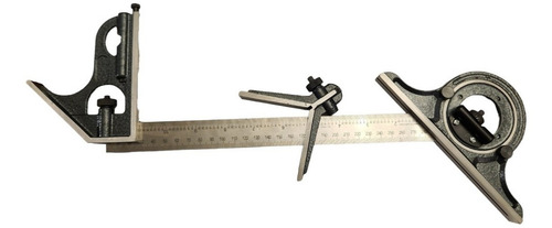 Juego Escuadra Combinada Acero Inox 4 Piezas. Kenta