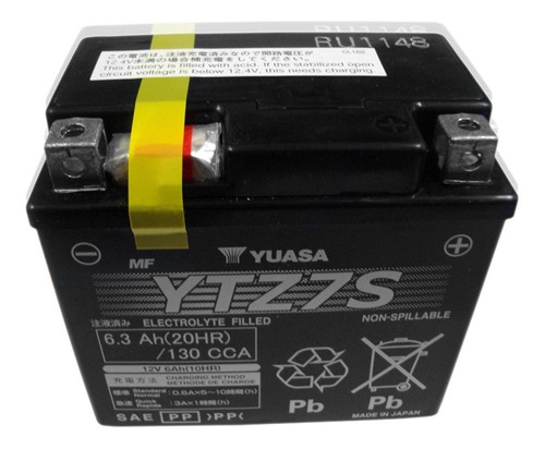 Bateria Moto Yuasa Ytz7s Cbr 1000 Zx 1000 Yfz 450  Fas Motos