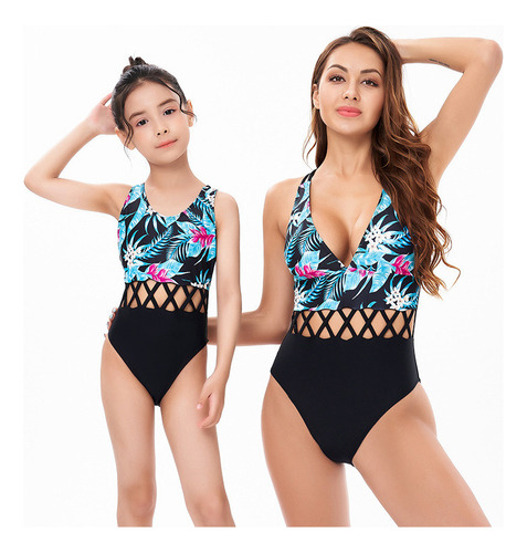 Trajes De Baño Bikini Hawaiano Para Madre E Hija