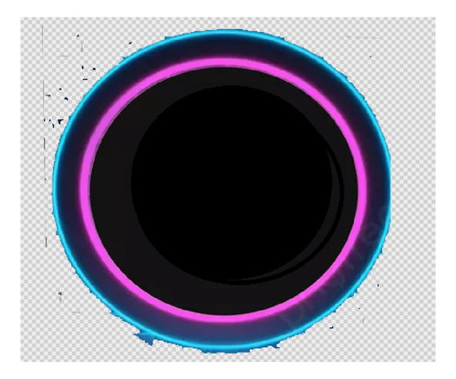 Letrero Led Neon Personalizado Circular Luminoso 30x30