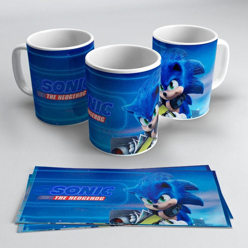 Imagen 4 de 10 de Plantillas Para Tazas Infantiles Sonic Sublimacion