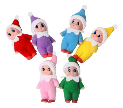 Muñeca De Peluche Suave De 11 Cm For Decoración De Navidad