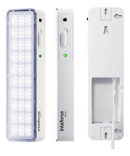 Kit 5 Luminária De Emergência Led Intelbras Lea 31 Com Nf
