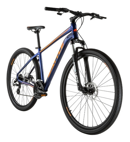Bicicleta Battle Mountain Bike 27.5'' 24 Vel Azul / Naranja