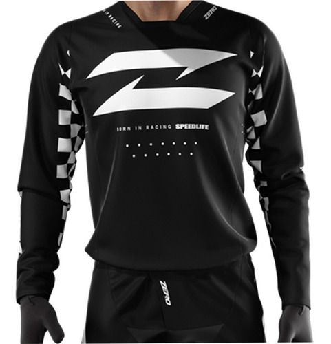 Oferta Jersey Zero Negro Mx - Radikal - Motocross / Atv