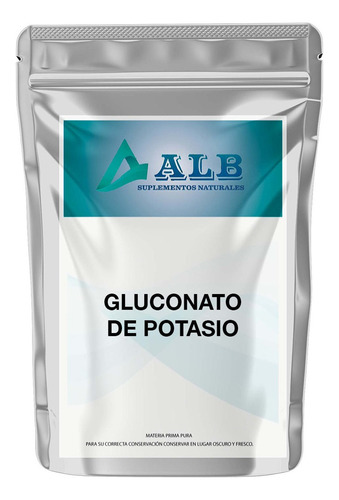 Gluconato De Potasio Puro Usp 500 Gr Alb Sabor Característico