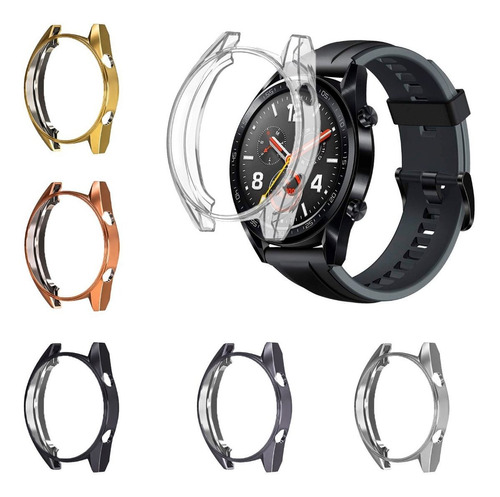 Case De Tpu Brillante De Lujo Para Huawei Watch Gt + Mica