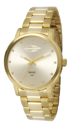 Relógio Mormaii Feminino Dourado Maui Mo2035gn/4k Original