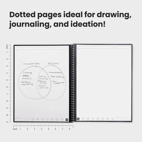 Cuaderno Rocketbook Core, Tamaño A4, Reutilizable, Con Punto