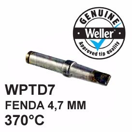Ponta De Solda Original Weller Wptd7 Fenda 4,7mm 370°c Wtcpt