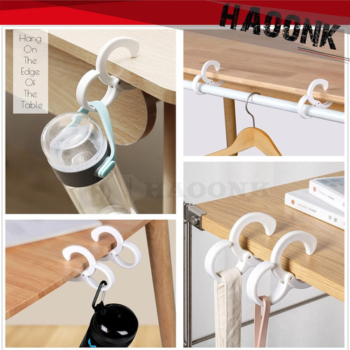 Haoonk Ganchos Resistentes Para Colgar, Clip Multifunción, G