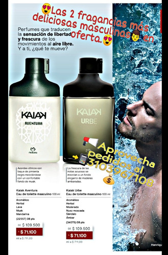 Perfume Kaiak Masculino Natura - Ml A $ - mL a $680
