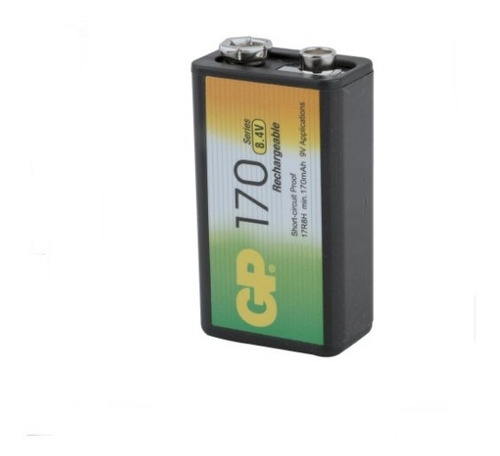 Bateria Gp Recargable 9v 170 Mah - Pila 8.4v Series