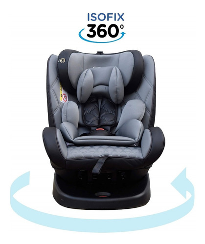 Imagen 2 de 7 de Butaca Bebe Isofix Reclinable 0/36 Kg Gira 360 Mega Baby