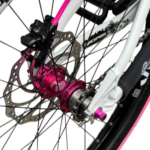 Bicicleta Gios 4trix Branca/rosa 26 Single Wheeling/grau