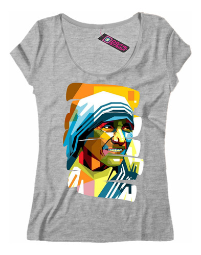 Remera Mujer Madre Teresa De Calcuta Pop Art 14 Dtg Premium