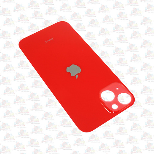 Refaccion Tapa Trasera Cristal Para iPhone 13 Rojo Adhesivo