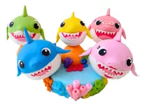Comprar Adorno De Torta Baby Shark Porcelana Fria Centro De Torta