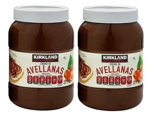 Crema De Avellanas Con Cacao Kirkland Signature 2 De 1 Kg