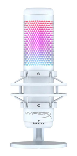 Microfono Hyperx Quadcast S Streaming Luz Rgb Pc Ps4 Blanco