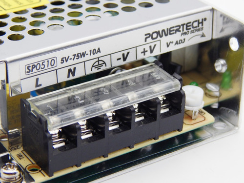Imagen 2 de 10 de Fuente Switching 5v Powertech Sp0510 10a 75w Tiras Pixel