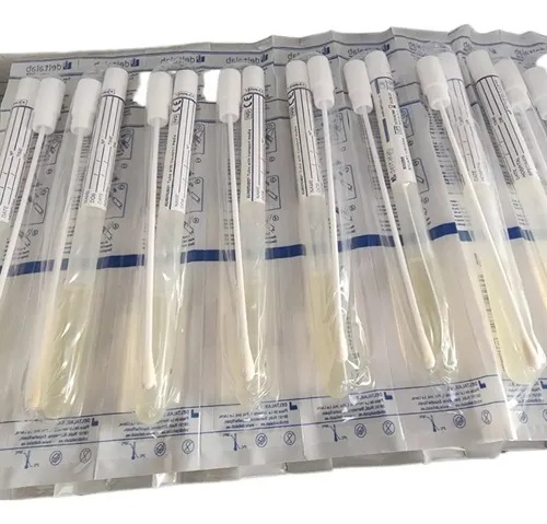 Hisopo En Tubo Con Medio Stuart Deltalab X 100 Unidades