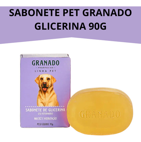2 Sabonete Pet Granado Glicerina 90g (cada)