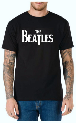 Remera The Beatles Logo - Rock - Full Vinil