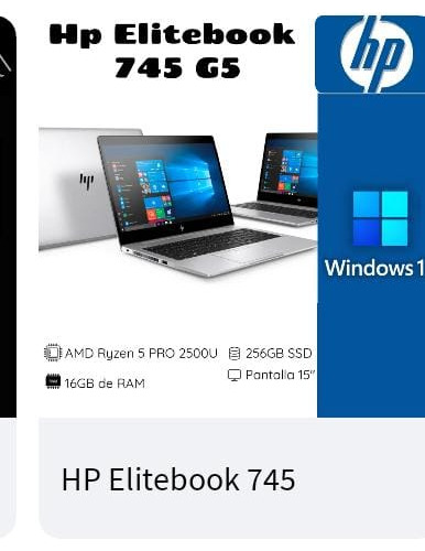 Hp Elitebook 745 G6 Ryzen 5 Pro 3500u 256gb 32gb Ram