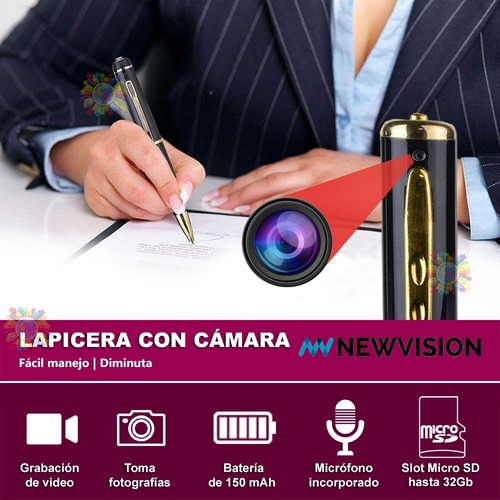 Lapicera Espia Camara Oculta Microfono Foto Video Cuotas