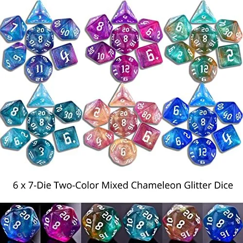Amiven Rpg Dice Sets 30 X 7 Dados Poliédricos Dnd (210 Con Y