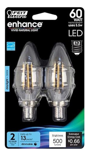 Bombilla Led Bln Clr 5.5w 2pk