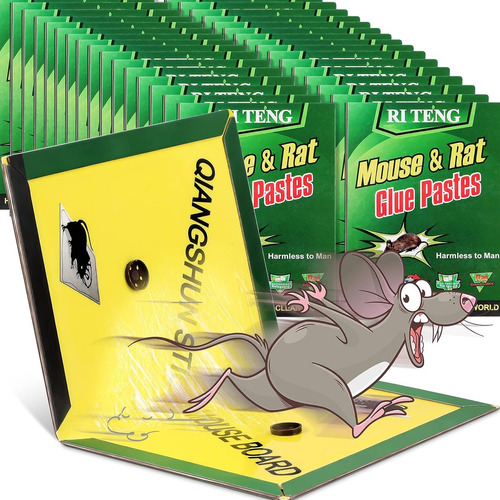 Pack 10 Trampas Para Ratones Pegajosa Control Desratización