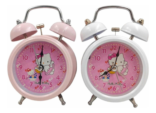 Reloj Hello Kitty Con Campana Despertador