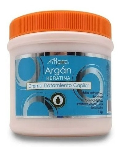 Crema Keratina Para El Cabello De Argan 1 Kilo Flora